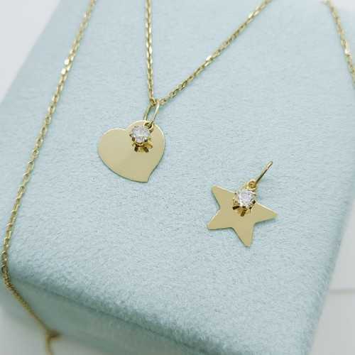 Colgante Mini Estrella Oro 18kt