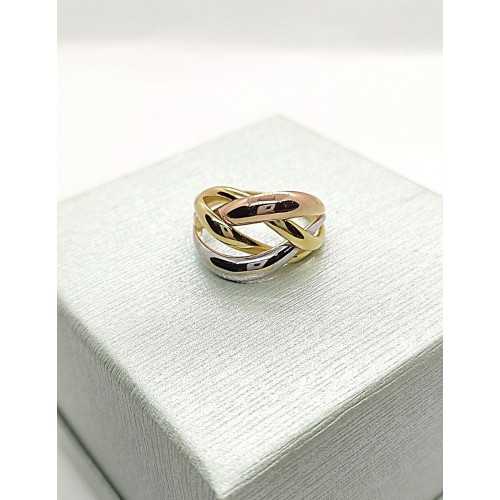 Anillo Aro Tricolor Oro 18kt