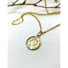 Pendientes Moneda Elizabeth II Oro 18kt