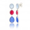 PENDIENTES "COCKTAIL AZUL FRESA"