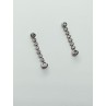 Pendientes Novia Luz oro blanco 18ktes