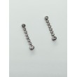 Pendientes Novia Luz oro blanco 18ktes