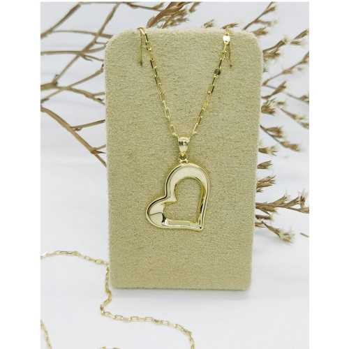 Colgante De Corazón  Oro 18kt