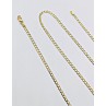 Cadena Oro Barbada Plana 18ktes 60cm