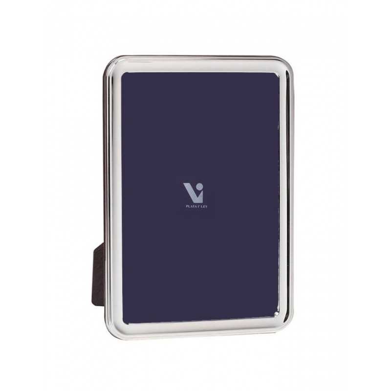 MARCO PLATA FILO LISO PERLAS