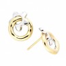 Pendientes Bicolor Estrella Oro 18kt