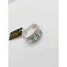 Anillo Oro Blanco de Esmeraldas y Diamantes