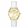 GUESS EMBLEM CORREA BLANCA WATCHES LADIES