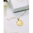 Medalla Querubín "Yo Te Cuidaré" Oro 18kt