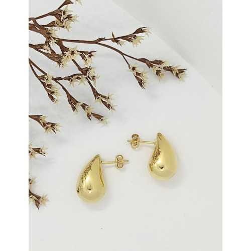 PENDIENTES GOTA DE AGUA PLATA DE LEY