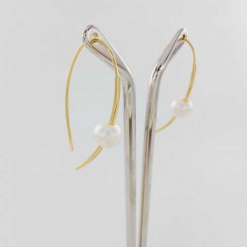 Pendientes Hilo de Perlas Oro 18kt
