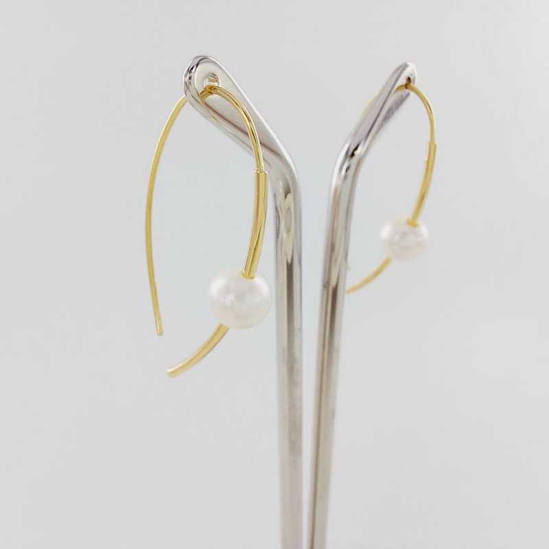 Pendientes Hilo de Perlas Oro 18kt