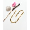 PULSERA BICOLOR ORO 18KT