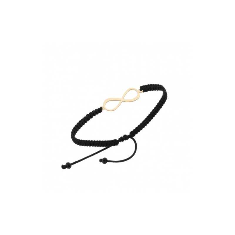 Pulsera  Macramé con Infinito Oro 18kt
