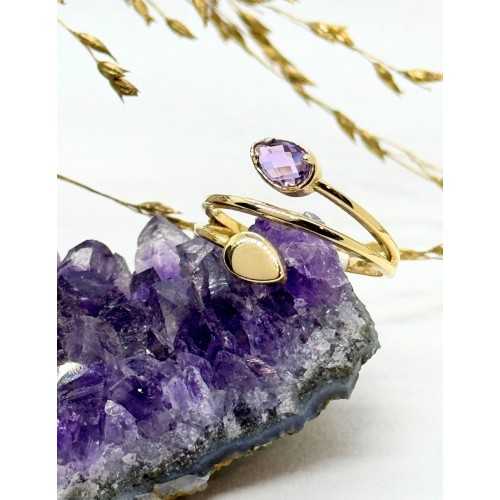 Anillo "AMATISTA TÚ & YO" Oro 18KT