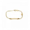 Pulsera BABY CORAZÓN Oro Bicolor 18kt