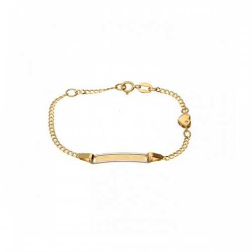 Pulsera BABY CORAZÓN Oro Bicolor 18kt