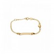 Pulsera BABY CORAZÓN Oro Bicolor 18kt