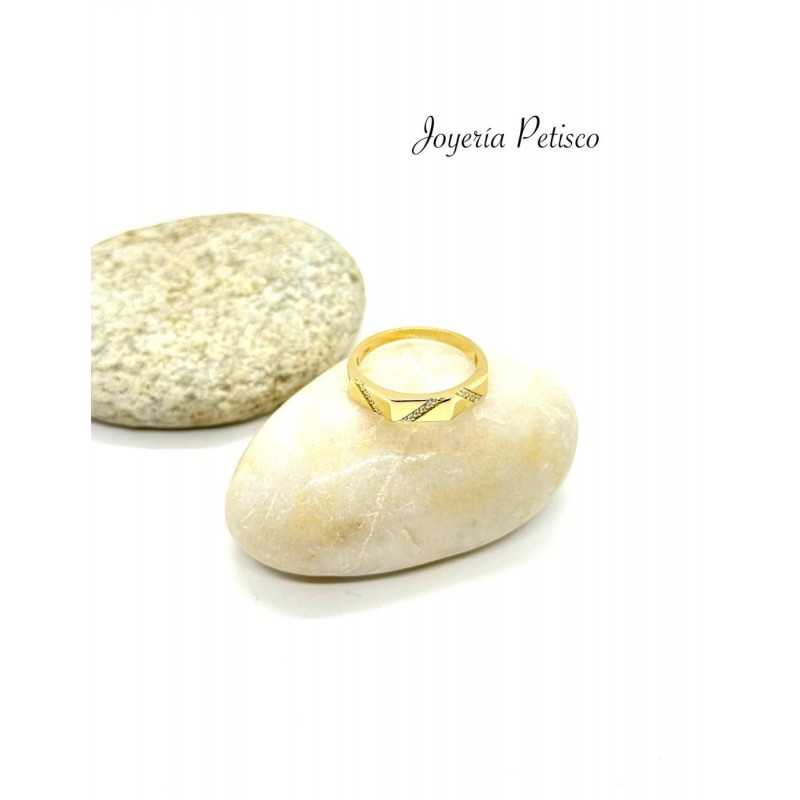 ANILLO "TREUS" ORO 18KT