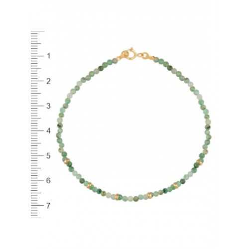 PULSERA DE ESMERALDAS Y DONUTS ORO AMARILLO DE 18KT