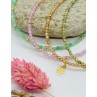 PULSERA DE ESMERALDAS Y DONUTS ORO AMARILLO DE 18KT