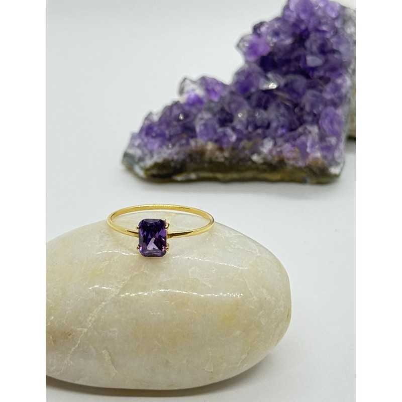 Anillo "AMATISTA " Oro 18KT