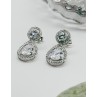 PENDIENTES NOVIA CIRCONITAS ORO BLANCO 18KT