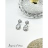 PENDIENTES NOVIA CIRCONITAS ORO BLANCO 18KT