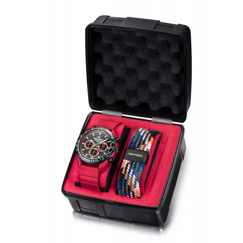 TIME FORCE COOLWAKE BOX NYLON ELASTICO -SILICONA ROJA