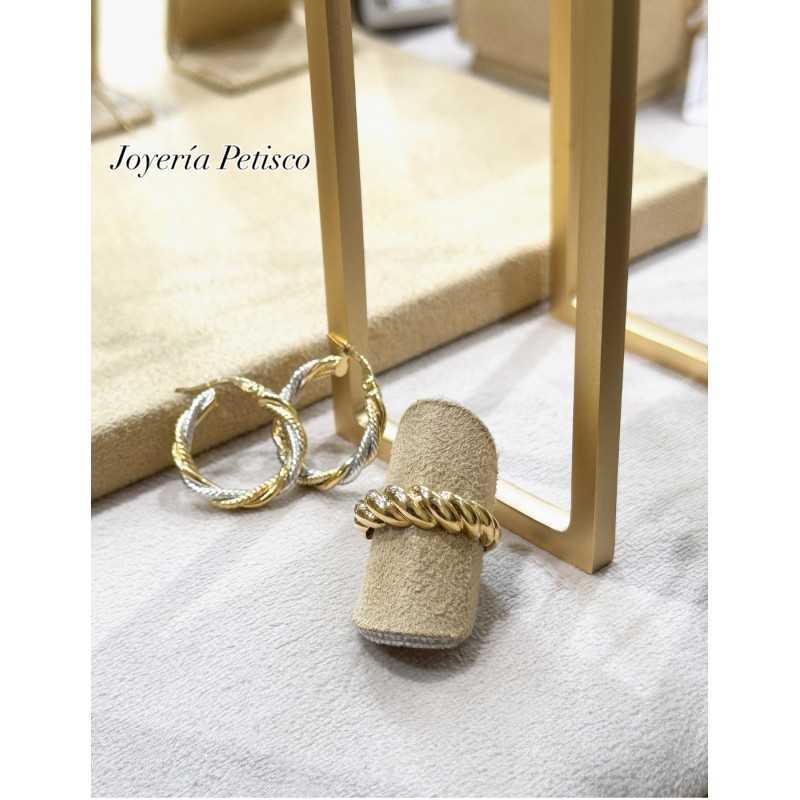 ANILLO GALLONADO ORO AMARILLO 18KTS