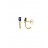 PENDIENTES ZAFIROS Y DIAMANTES ORO 18KT