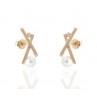 PENDIENTES  AXIS ORO AMARILLO 18KT