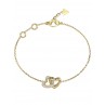 PULSERA  " BELOVED" CORAZONES ENTRELAZADOS GUESS JEWELLERY