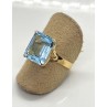 Anillo Topacio Natural Oro 18kt