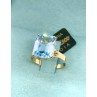 Anillo Topacio Natural Oro 18kt