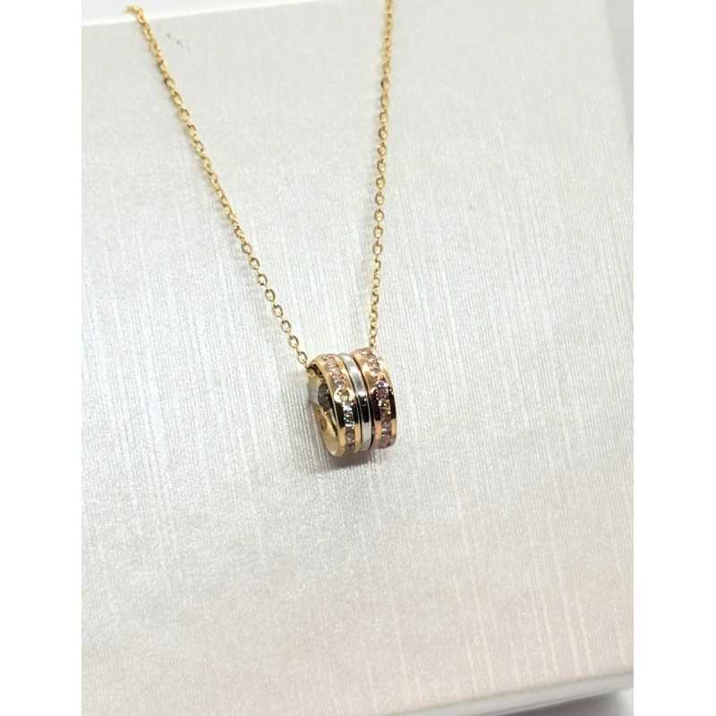 Gargantilla Círculos Oro 18kt