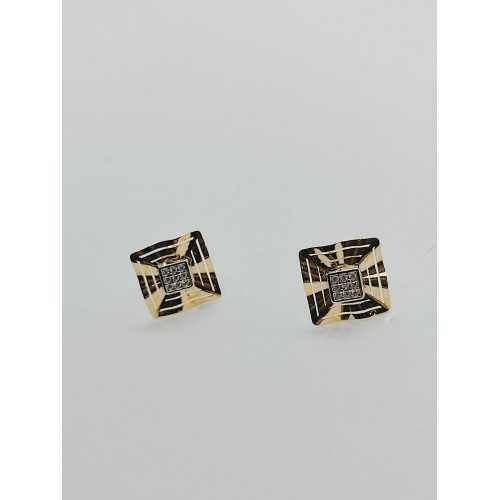 Pendientes Bicolor oro 18kt