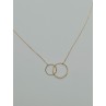 Gargantilla Círculos Oro 18kt