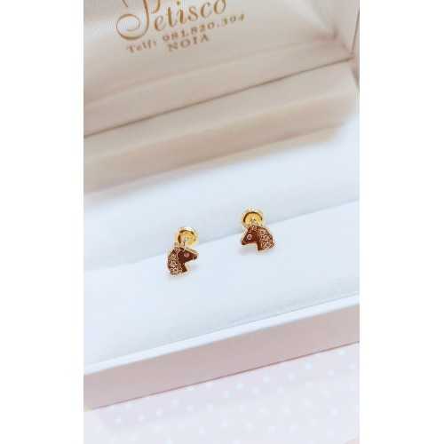 Pendientes Unicornio Oro 18kt