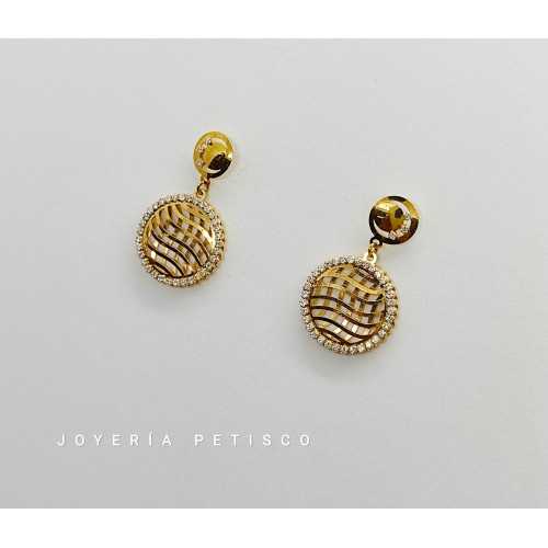 Pendientes Brisa Oro 18kts