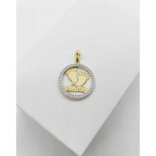 Colgante Mamá Baby Oro 18kt