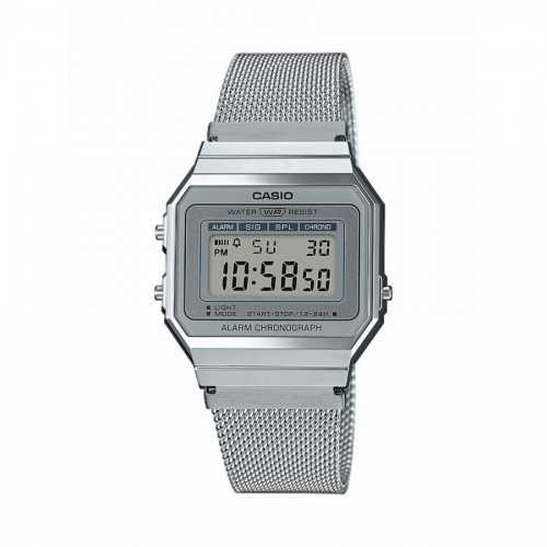 reloj mujer vintage clásico digital Casio LA680WEGL-4 alarma luz led correa  de cuero