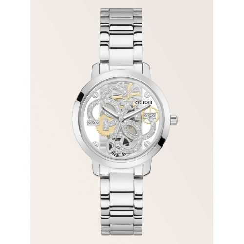 GUESS QUATTRO CLEAR WATCHES LADIES