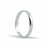 Alianza de oro blanco 18K de 3mm.