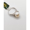 Anillo oro blanco 18K perla