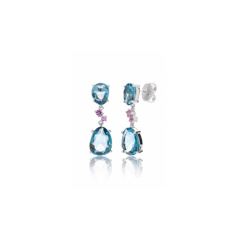 PENDIENTES "COCKTAIL AZUL"