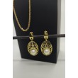 Pendientes Perla Gala Oro 18ktes